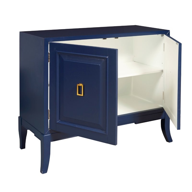 Mettler 2 Door Accent Cabinet - Navy Blue - Image 2