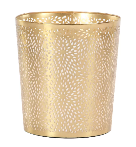 Modern Perforated Design Round Waste Basket - Image 0