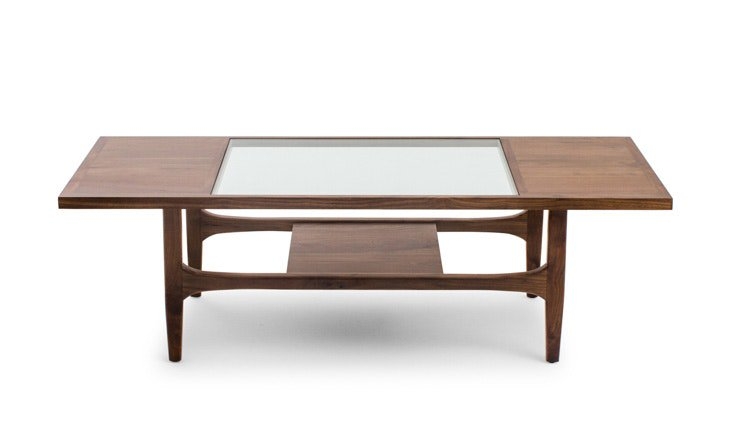 Tate Mid Century Modern Coffee Table - Walnut - Image 0