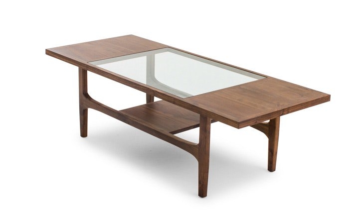Tate Mid Century Modern Coffee Table - Walnut - Image 1