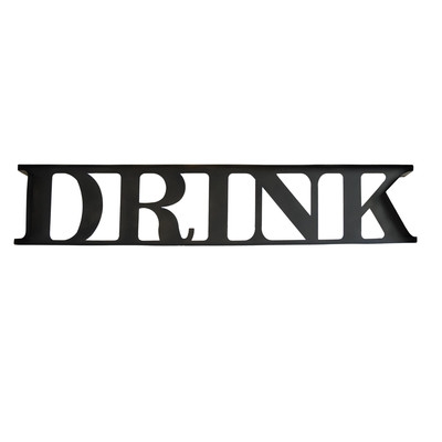 Steel Drink Sign Letter Block - Image 0