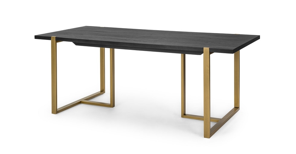 Oscuro Black 78" Dining Table - Image 0