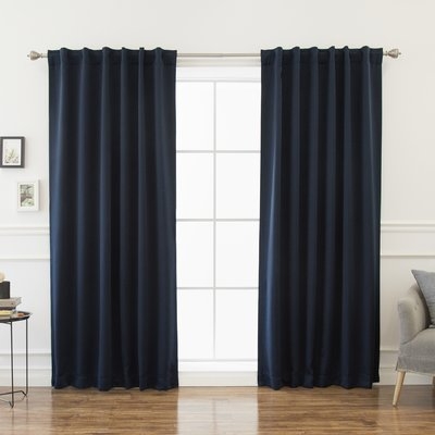 Sweetwater Solid Blackout Thermal Rod Pocket Double Curtains - Image 0