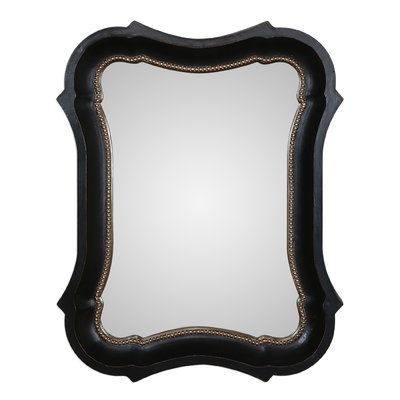 Irregular Black Wall Mirror - Image 0