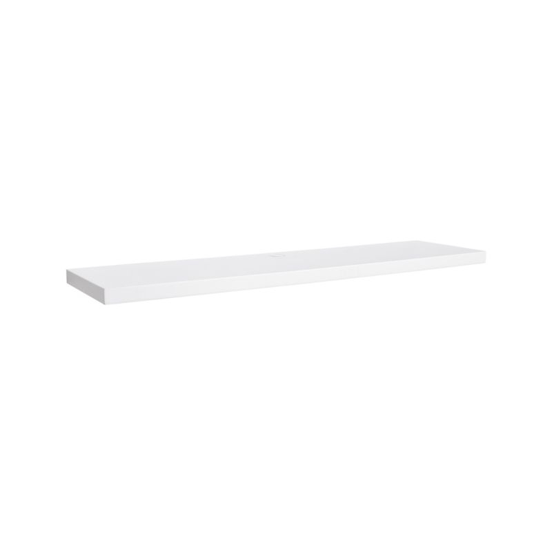 Aspect White 47.5" Floating Wall Shelf - Image 1