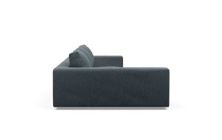 Walters Left Sectional with Blue Rain Fabric and extended chaise - Image 2