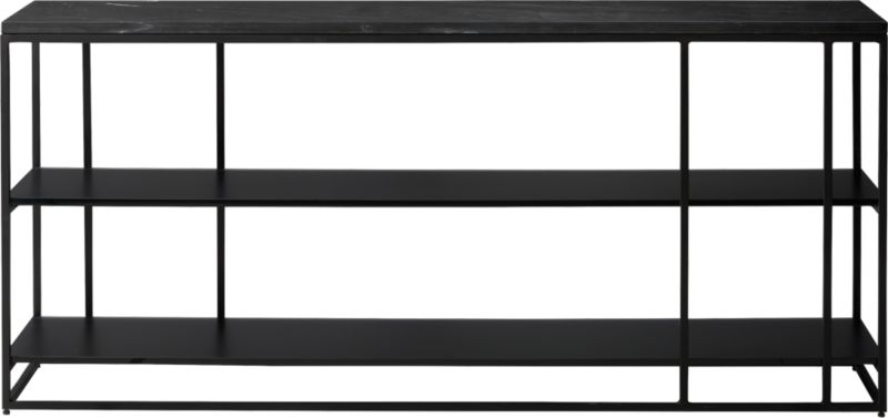 Caged Black Marble Media Console - Image 2