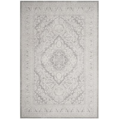 Pellot Light Gray/Cream Area Rug - Image 0