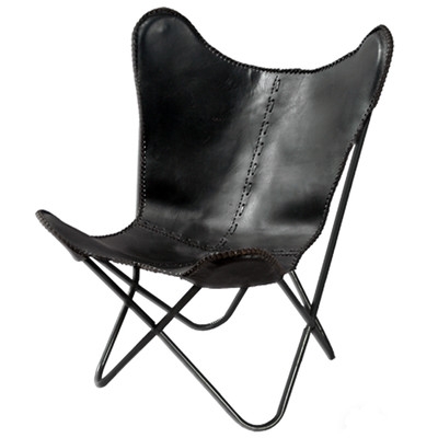 Leather Butterfly Lounge Chair - Image 0