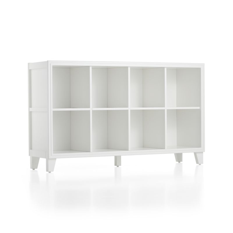 2-in-1 White 8-Cube Bookcase - Image 6