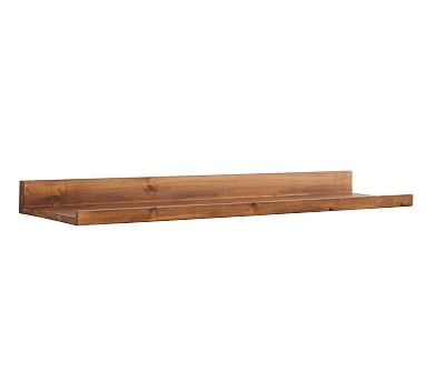 Holman Shelf, Rustic Wood, 4' - Image 0