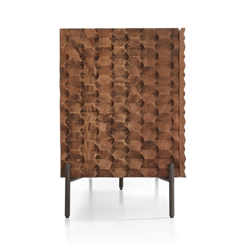 Raffael Carved Wood Media Console - RESTOCK late August - Image 3