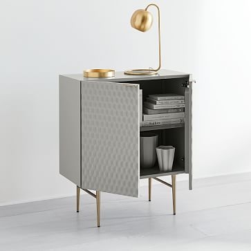 Audrey Small Cabinet, Mist Gray - Image 2