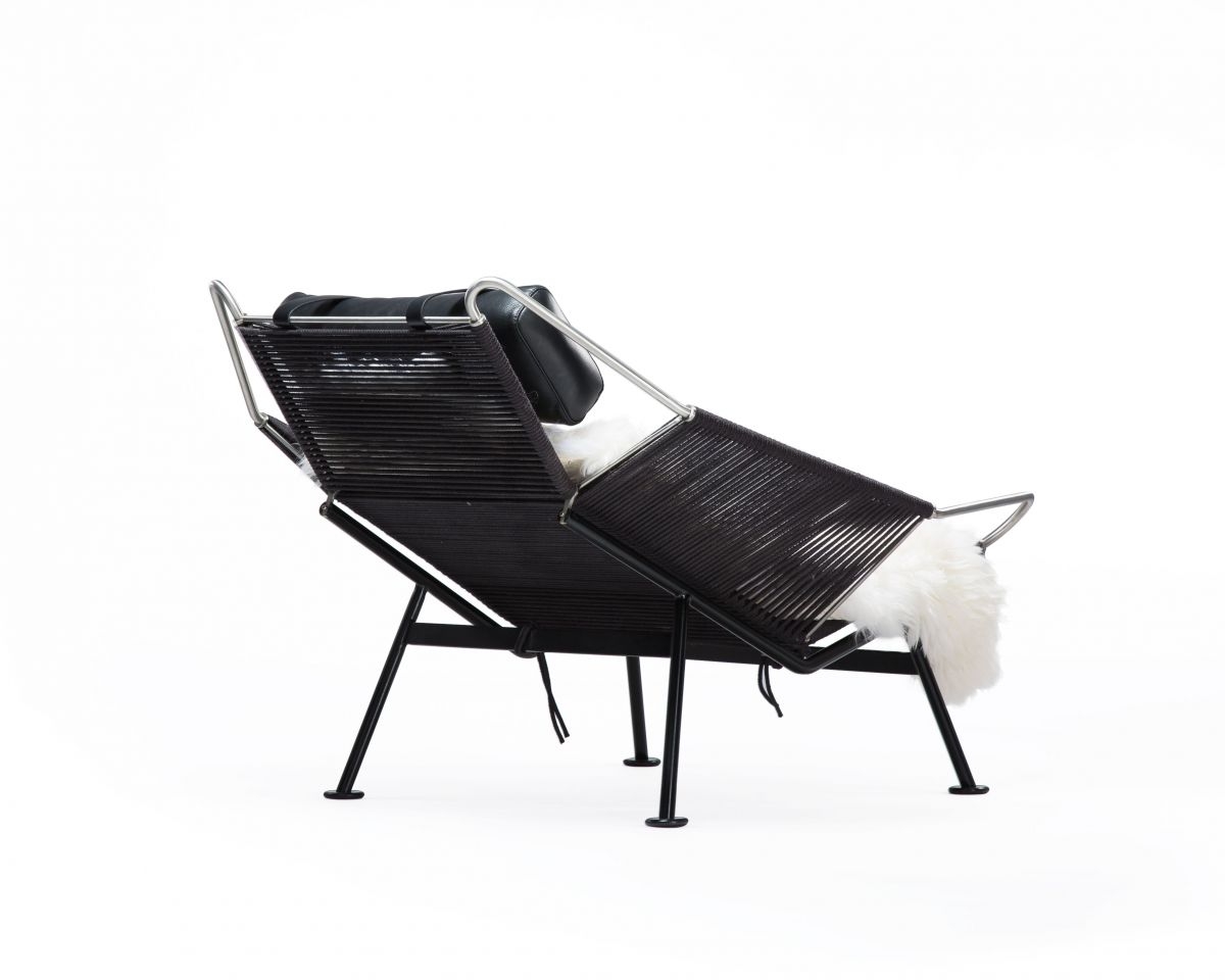 Flag Halyard Chair - Black Edition - Milano Smoke Black - Image 3