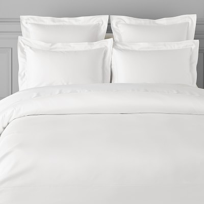 Chambers(R) 600 Thread Count Sateen Duvet Cover, Full/Queen, White - Image 0