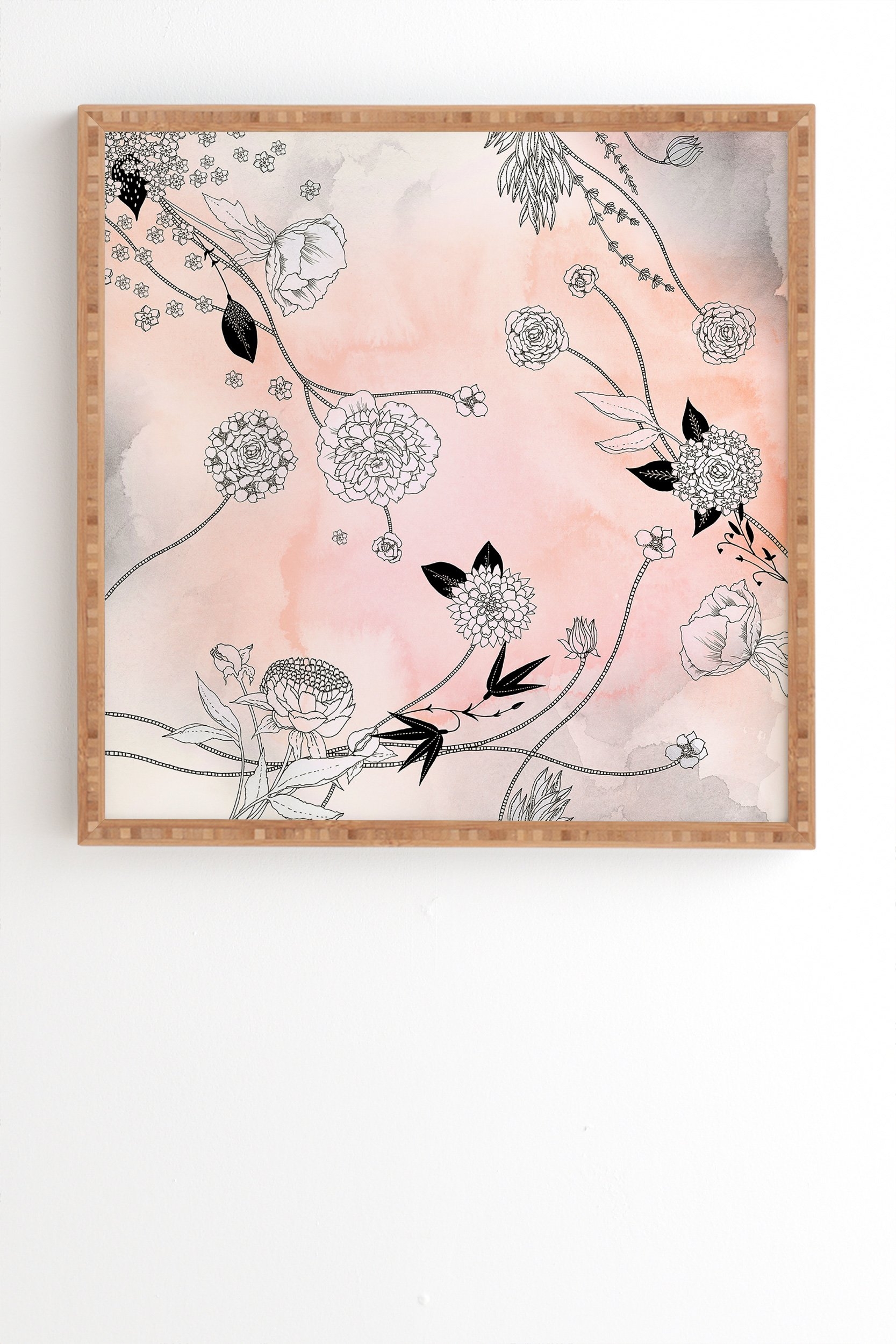 Iveta Abolina Coral Dust Framed Wall Art - 30" x 30" - Image 1