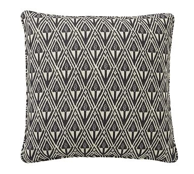 Mitzi Print Pillow Cover, Charcoal Multi, 20" - Image 0