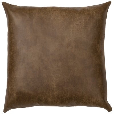 Tynan Faux Leather Euro Pillow - Image 0