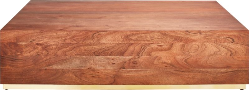 Joni Brass and Wood Coffee Table - Image 2