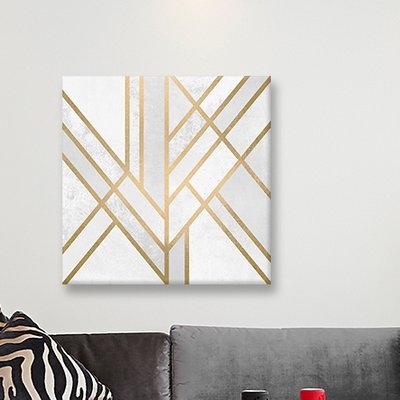 Art Deco Geometry II Graphic Art on Wrapped Canvas - Image 0