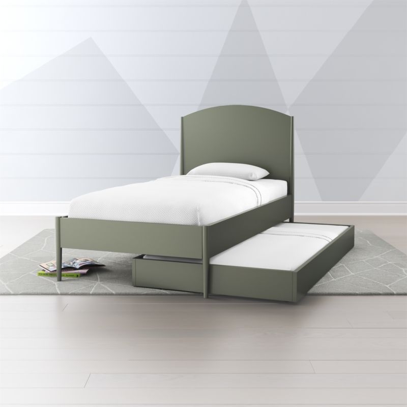 Hampshire Olive Green Trundle Bed - Image 1