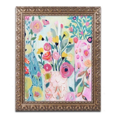 'Vase of Flowers' Framed Painting Print - Image 0