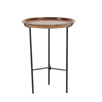 Woburn Rustic Round End Table - Image 0