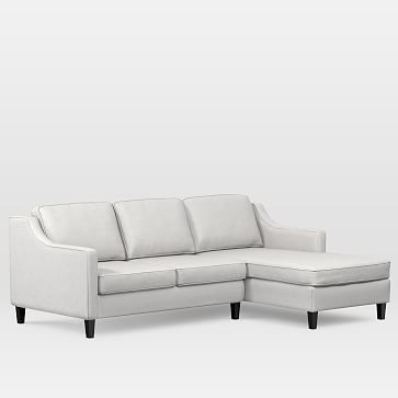 Paidge Set 1: Left Arm Loveseat, Right Arm Chaise, Down Blend, Eco Weave, Oyster, Cone Pecan - Image 2