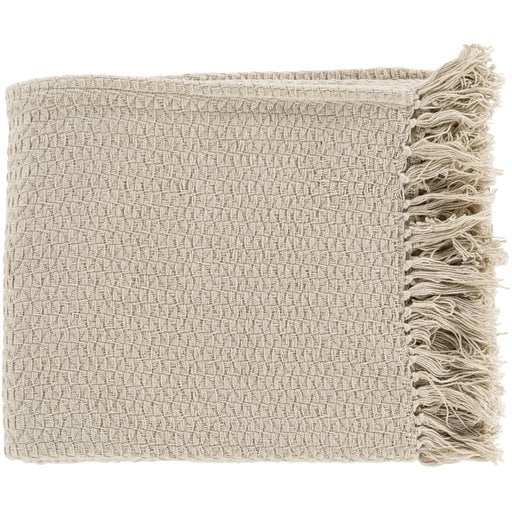Classic Woven Throw, Beige - Image 0