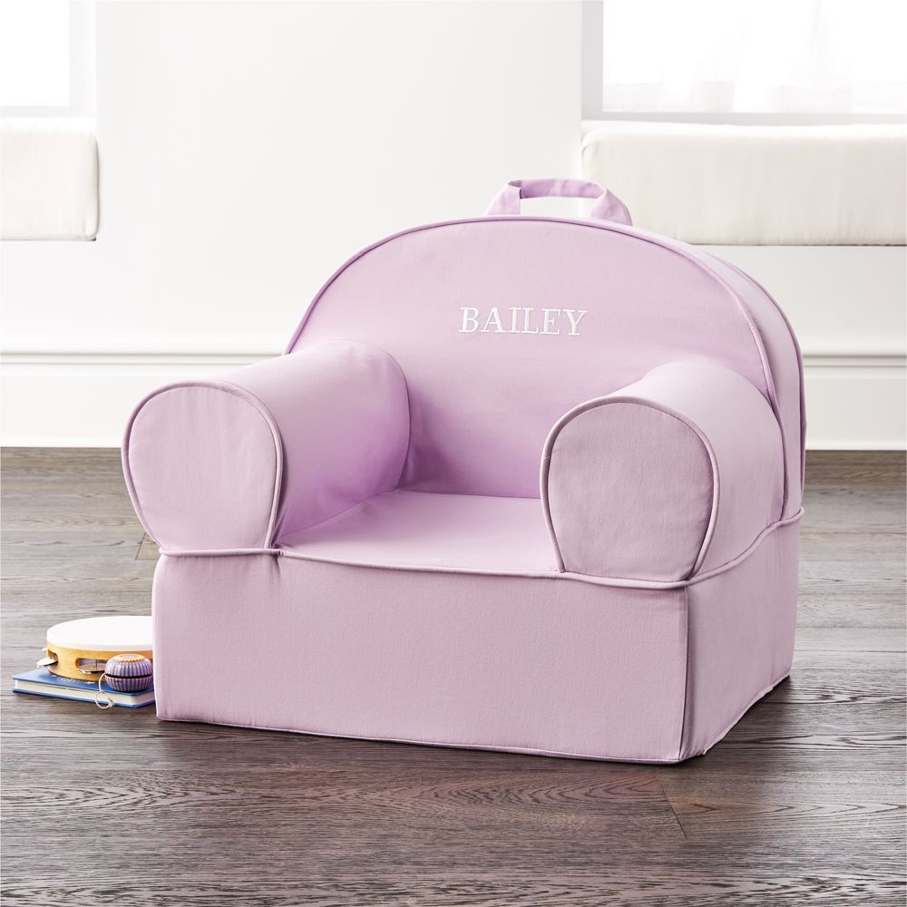 Large Light Purple Kids Lounge Nod Chair - Image 0