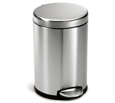 Simplehuman(R) 4.5 Liter Trash Can, Polished Steel - Image 0