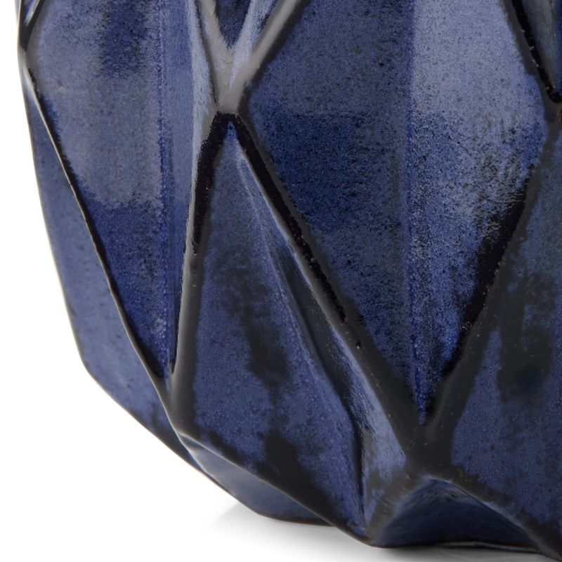 Origami Blue Ceramic Table Lamp - Image 1