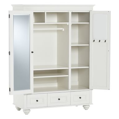 Chelsea Armoire, Simply White - Image 1