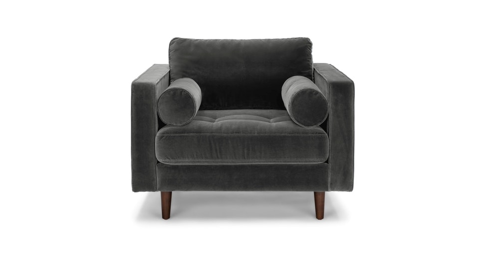 Sven Shadow Gray Chair - Image 0