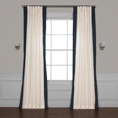 Winsor Semi-Sheer Rod Pocket Single Curtain Panel - 96" - Image 0