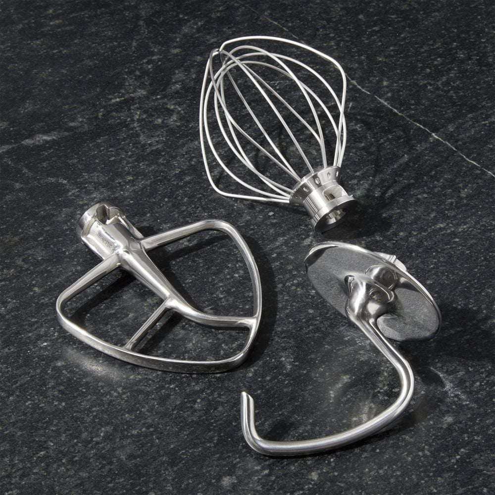 KitchenAid ® Stand Mixer Stainless Steel Mixing Attachments, Set of 3 - Image 0