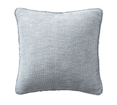 Duskin Textured Pillow, 20", Chateau Blue - Image 0