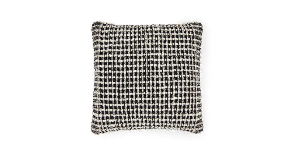 Ren Black Weave Large Pillow - Image 0