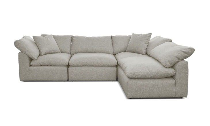 Beige Bryant Mid Century Modern L-Sectional (4 piece) - Prime Stone - Image 0