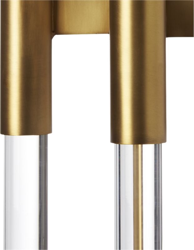 Column Acrylic Floor Lamp with Brass - Image 6