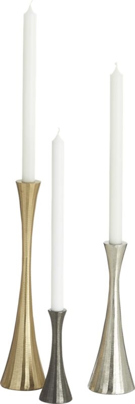 Palmer Metallic Taper Candle Holders Set of 3 - Image 3
