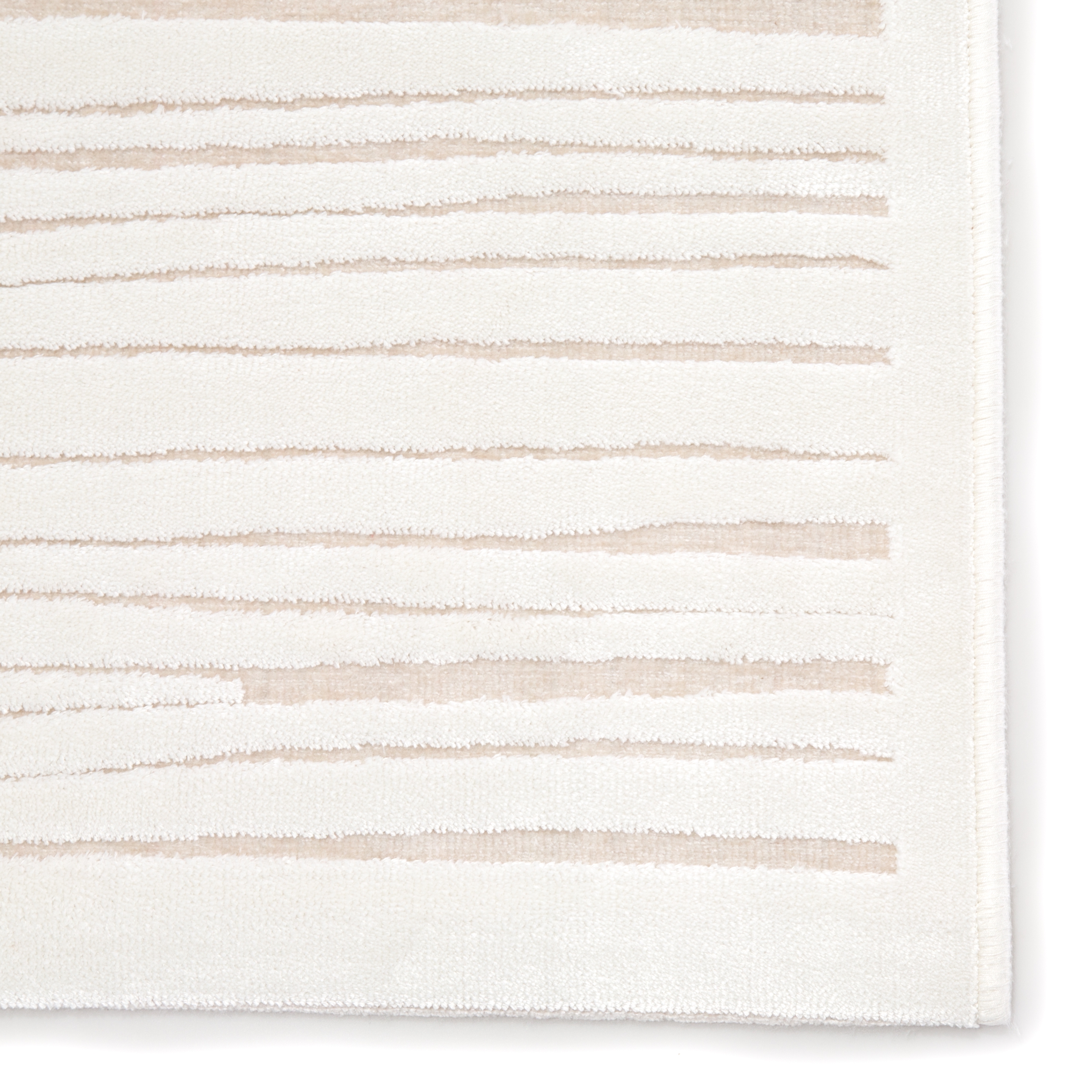 Linea Abstract White Area Rug (7' 6" X 9'6") - Image 3