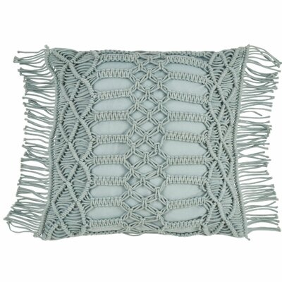 Plainfield Macrama Cotton Throw Pillow - Image 0