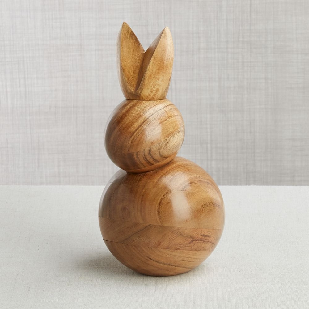 Large Wooden Bunny - Image 0