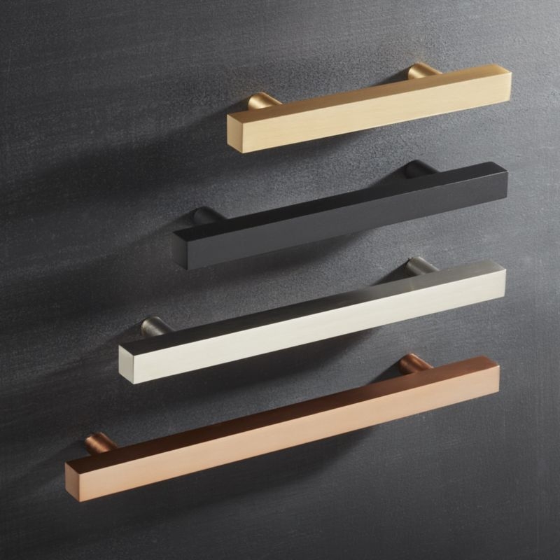 4" Matte Black Square Handle - Image 2