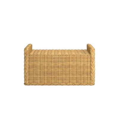 AERIN East Hampton Outdoor Ottoman Coffee Table, All Weather Weave - Image 0