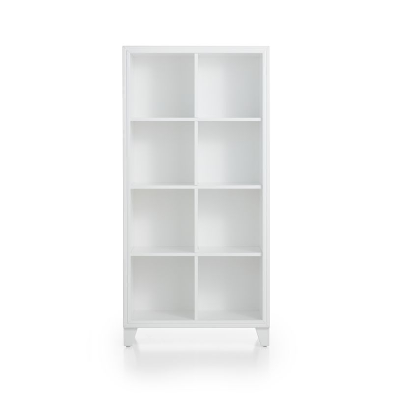 2-in-1 White 8-Cube Bookcase - Image 5