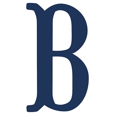 Camille Wall Letters, Navy, B - Image 0