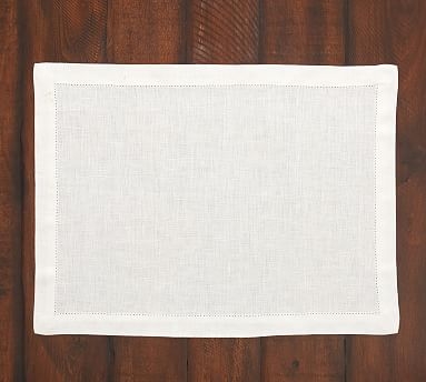 PB Classic Placemat, Set of 4 - White - Image 0