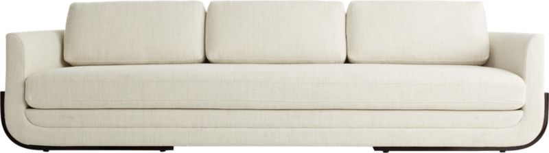 Remy White Wood Base Sofa - Image 2